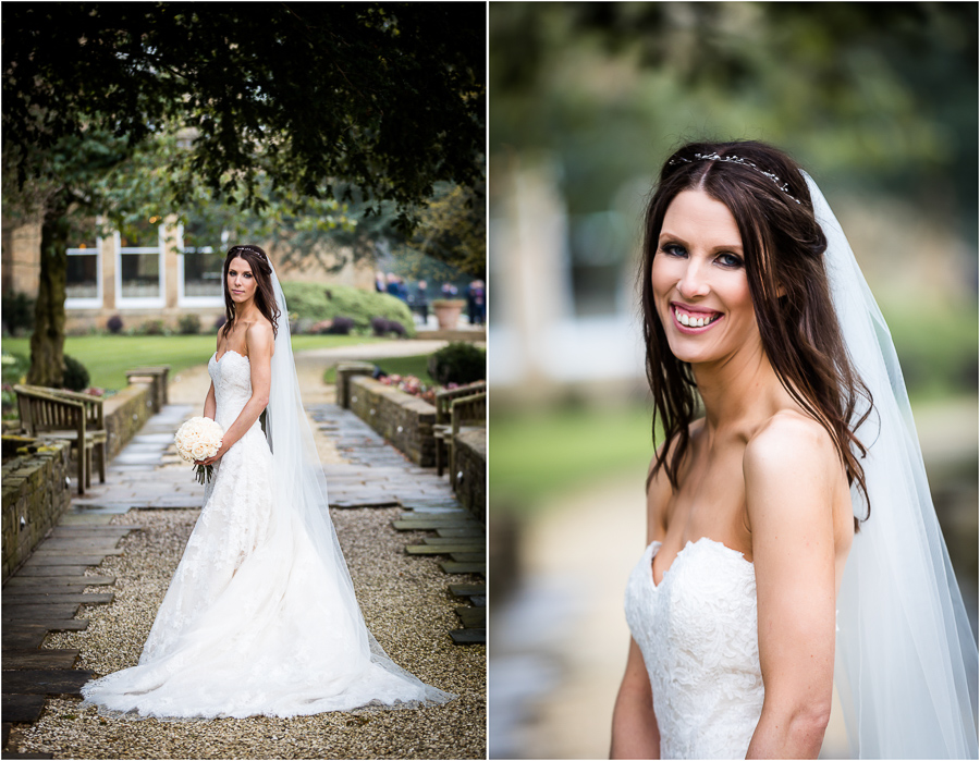Bowcliffe Hall bride portraits