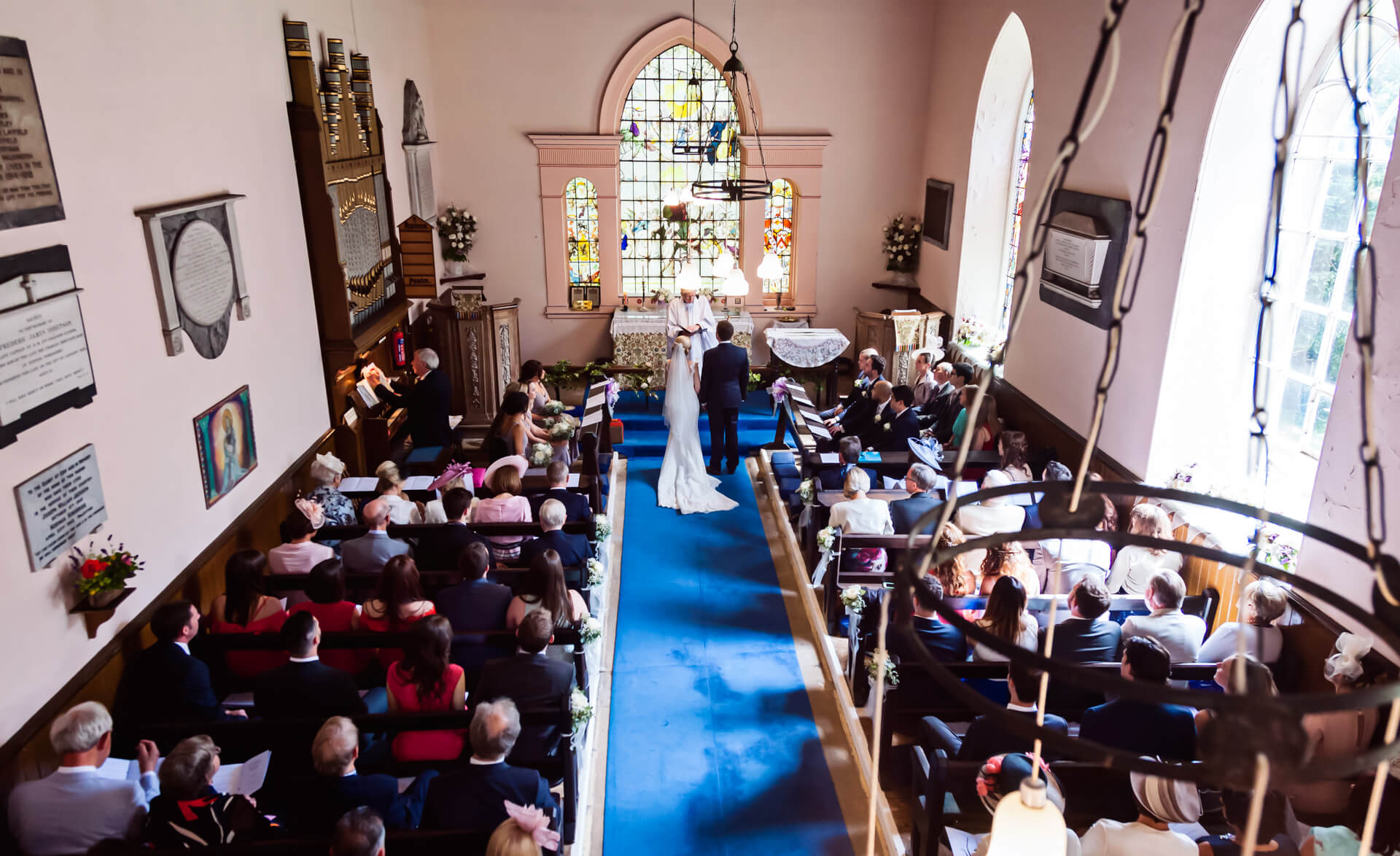 Ceremony at Denton Hall church