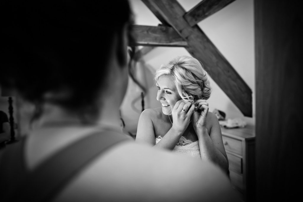 Bridal preparations at Hornington Manor