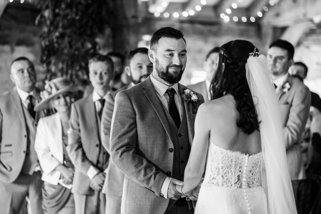 groom saying his vows