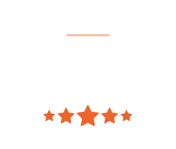 Five orange stars rated design
